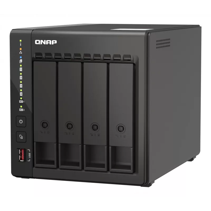 QNAP TS-453E NAS Tower Intel® Celeron® J6412 8 GB 0 TB QNAP QTS Black