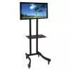 Techly ICA-TR23 Mobile TV Stand/Trolley, 32-70 inch, 40 kg, with Shelf