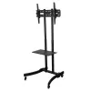 Techly ICA-TR23 Mobile TV Stand/Trolley, 32-70 inch, 40 kg, with Shelf