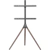 Floor TV mount TECHLY ICA-TR18SAM for 45 inch–65 inch (114.3–165.1 cm), VESA 200x200–600x400, capacity 32 kg, walnut