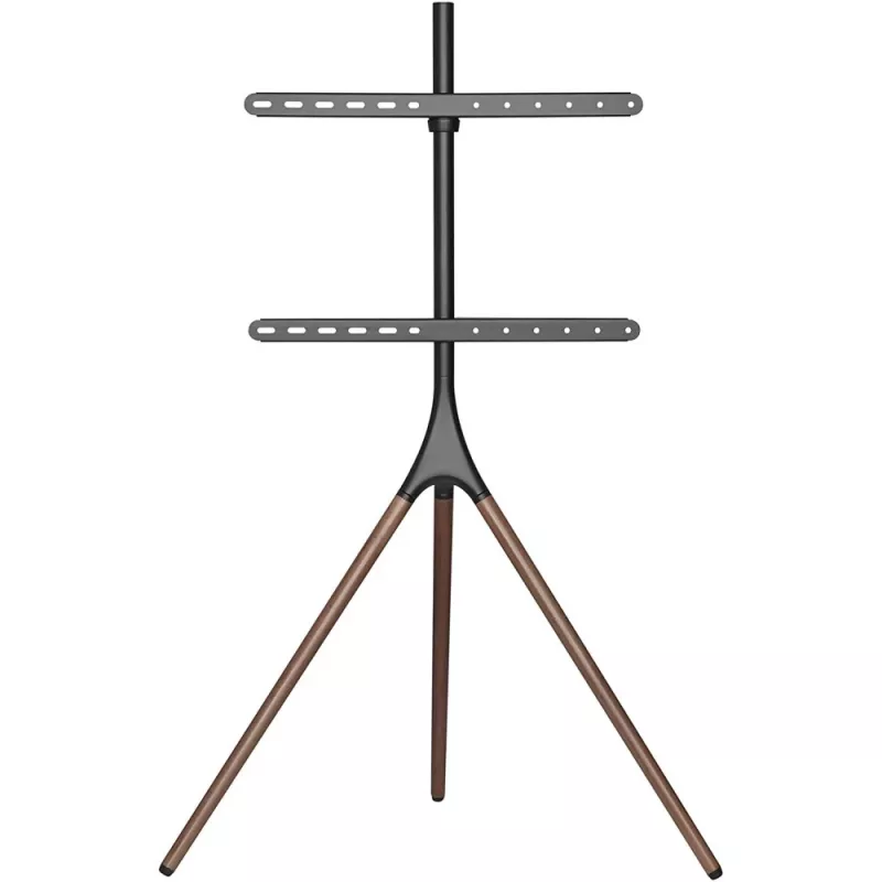 Floor TV mount TECHLY ICA-TR18SAM for 45 inch–65 inch (114.3–165.1 cm), VESA 200x200–600x400, capacity 32 kg, walnut