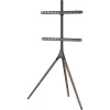 Floor TV mount TECHLY ICA-TR18SAM for 45 inch–65 inch (114.3–165.1 cm), VESA 200x200–600x400, capacity 32 kg, walnut