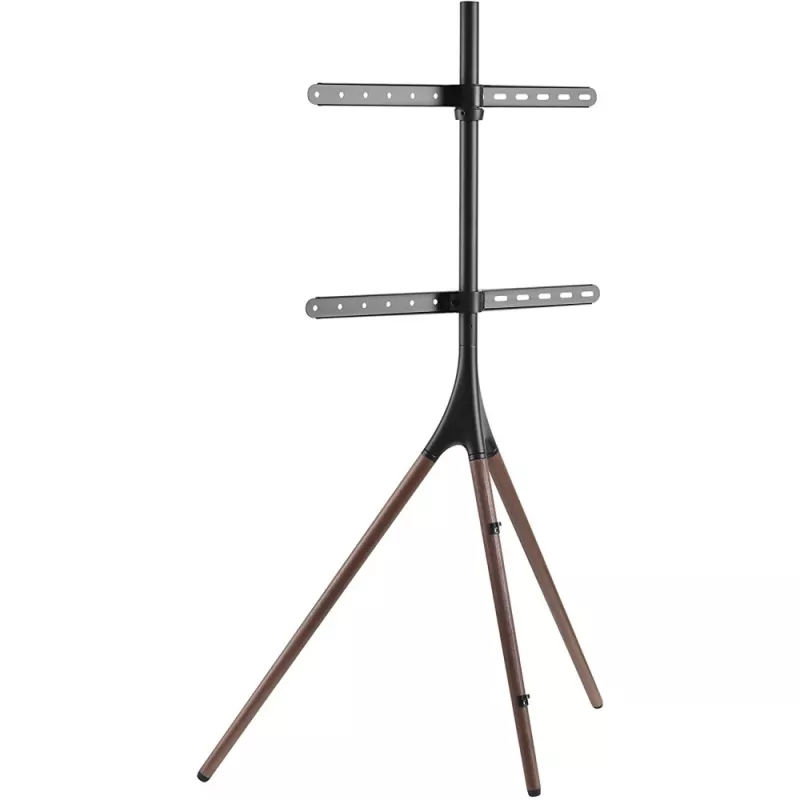 Floor TV mount TECHLY ICA-TR18SAM for 45 inch–65 inch (114.3–165.1 cm), VESA 200x200–600x400, capacity 32 kg, walnut