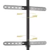 Floor TV mount TECHLY ICA-TR18SAM for 45 inch–65 inch (114.3–165.1 cm), VESA 200x200–600x400, capacity 32 kg, walnut