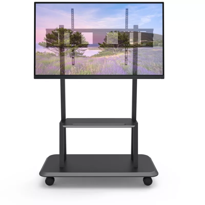Portable floor stand TECHLY Signage Display Mount ICA-TR31 for 55 inch–120 inch screens, VESA 1200x600, max load 150 kg, black