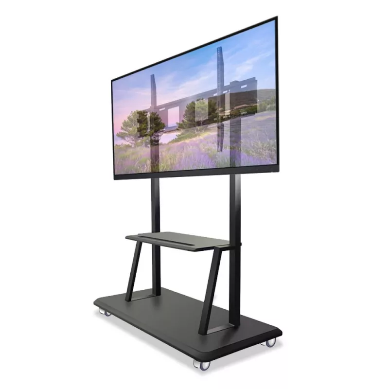 Portable floor stand TECHLY Signage Display Mount ICA-TR31 for 55 inch–120 inch screens, VESA 1200x600, max load 150 kg, black