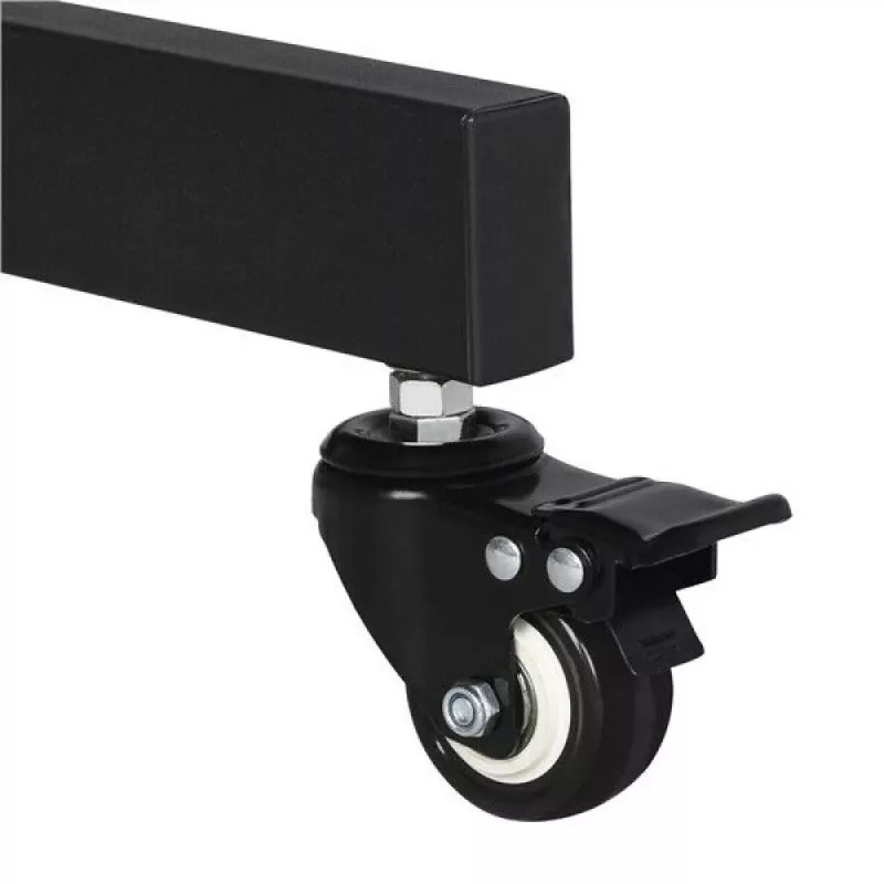 Floor stand mount TECHLY ICA-TR16T for 37 inch–70 inch displays, VESA 200x200–600x400, up to 50 kg, height adjustable, wheels, tilt ±10° (black)
