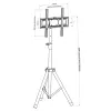 Techly Universal Floor Tripod Stand for 17-60 inch TV