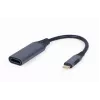 Video cable adapter GEMBIRD USB Type-C to HDMI A-USB3C-HDMI-01, 0.15 m, grey