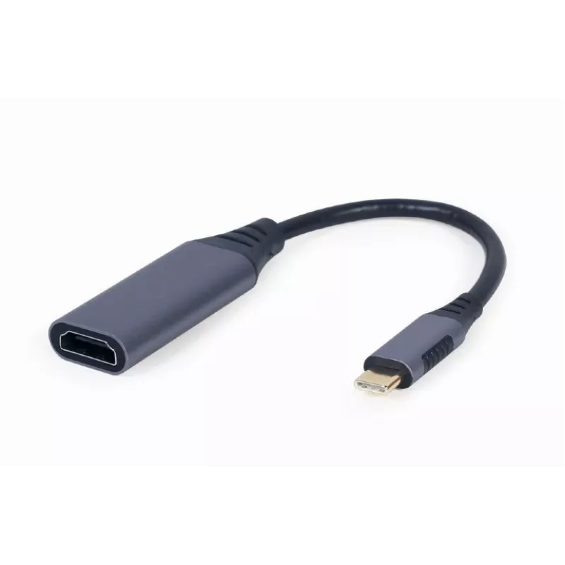Video cable adapter GEMBIRD USB Type-C to HDMI A-USB3C-HDMI-01, 0.15 m, grey