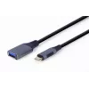 GEMBIRD USB 3.0 OTG Type-C to USB Type-A Cable (CM/AF), Space Grey