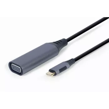 GEMBIRD USB Type-C to VGA Display Adapter, 15cm, Space Grey