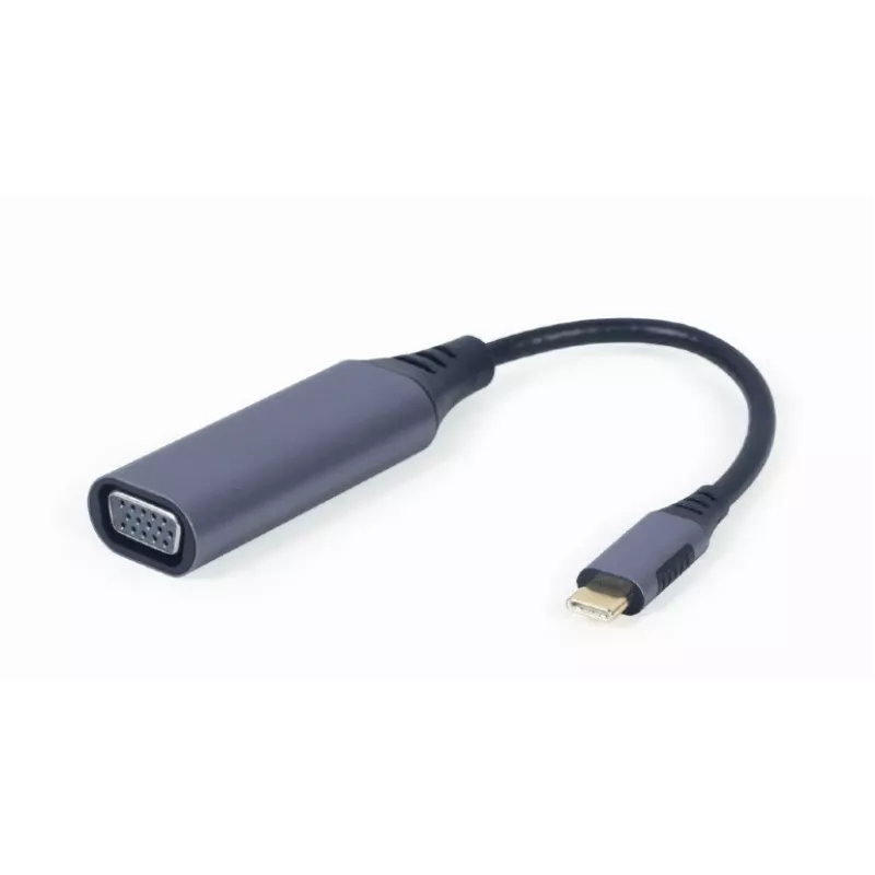 GEMBIRD USB Type-C to VGA Display Adapter, 15cm, Space Grey