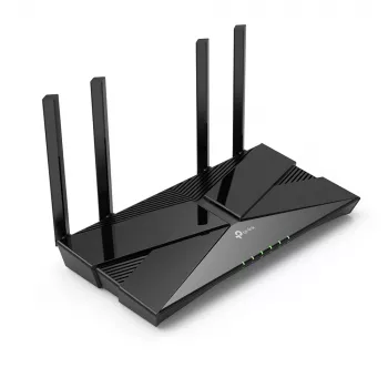 TP-Link AX1800 Dual Band Wi-Fi 6 Router, Wi-Fi 6 (802.11ax), Dual-band (2.4 GHz / 5 GHz), Ethernet LAN, Black, Tabletop router
