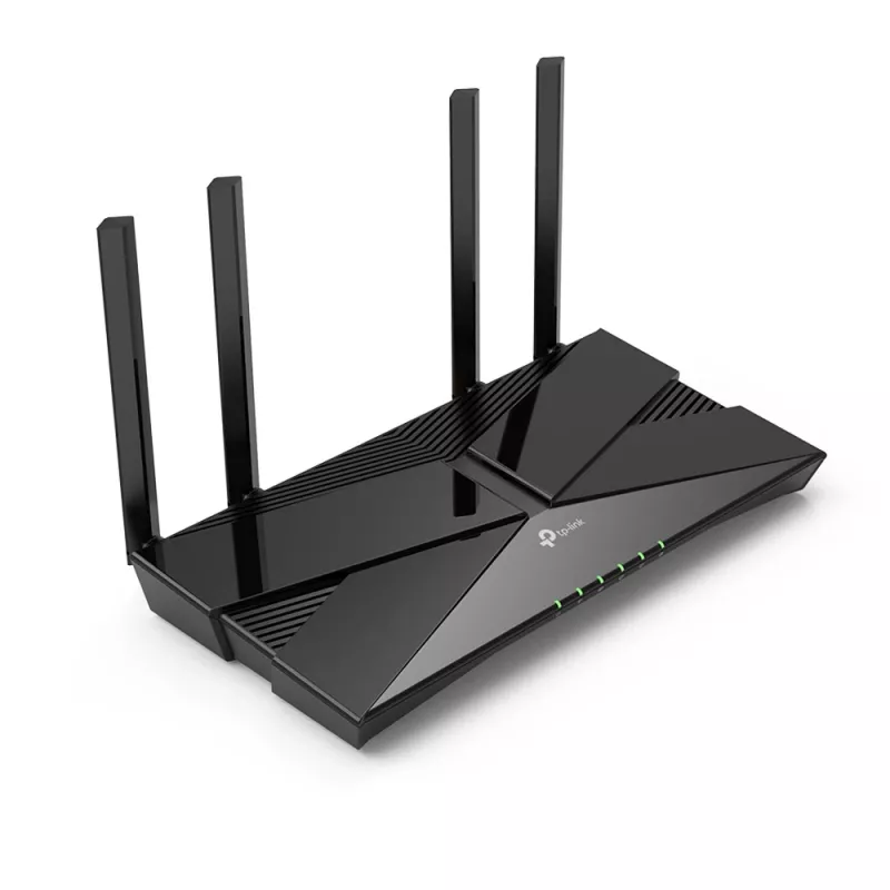 TP-Link AX1800 Dual Band Wi-Fi 6 Router, Wi-Fi 6 (802.11ax), Dual-band (2.4 GHz / 5 GHz), Ethernet LAN, Black, Tabletop router
