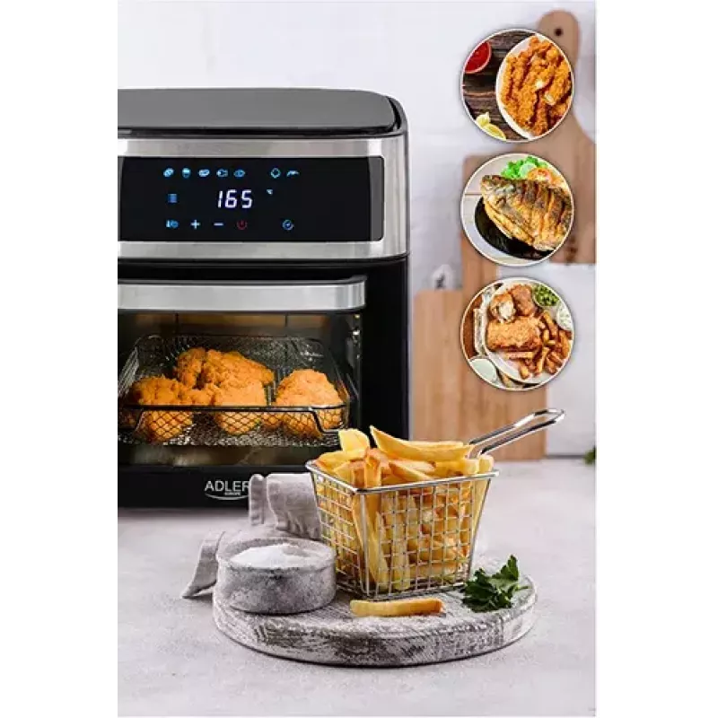 Adler AD 6309 airfryer oven, 13 L, 1700 W, stainless steel/black