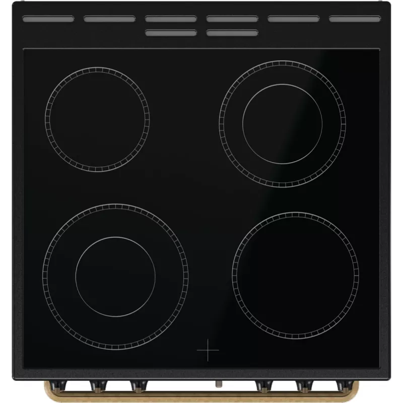 Gorenje GECS6B71CLB Freestanding cooker Electric Ceramic hob Black