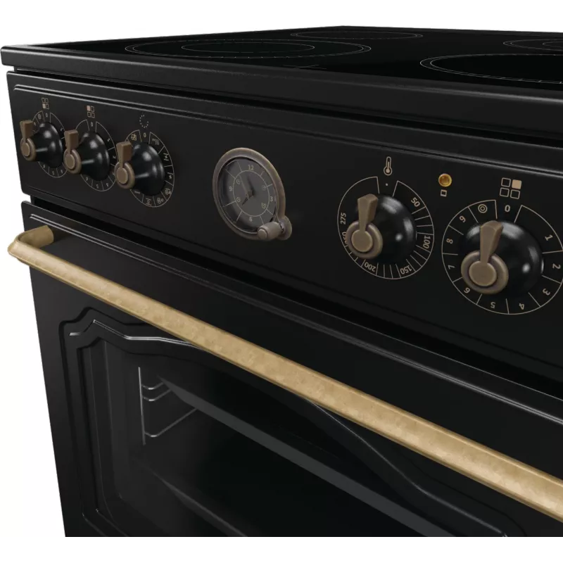 Gorenje GECS6B71CLB Freestanding cooker Electric Ceramic hob Black