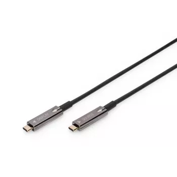 DIGITUS USB Type-C - USB Type-C AOC Hybrid FO cable 4K@60Hz USB 3.1 SPEC 15m