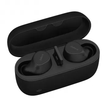 Jabra Evolve2 Buds - USB-A MS Wireless Charging Pad, True Wireless Stereo (TWS), Calls/Music, 5.4 g, Headset, Black