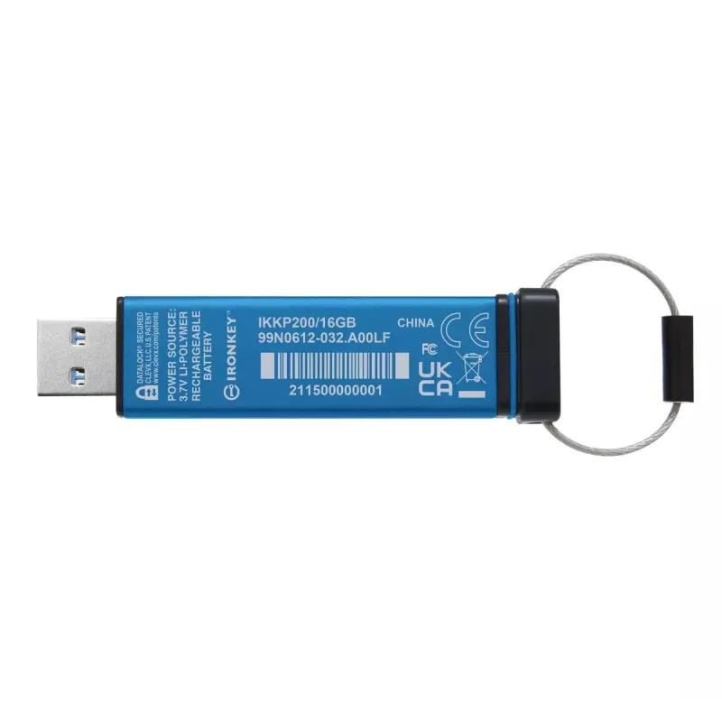 USB Flash Drive Kingston 16GB USB Type-A IronKey Keypad 200