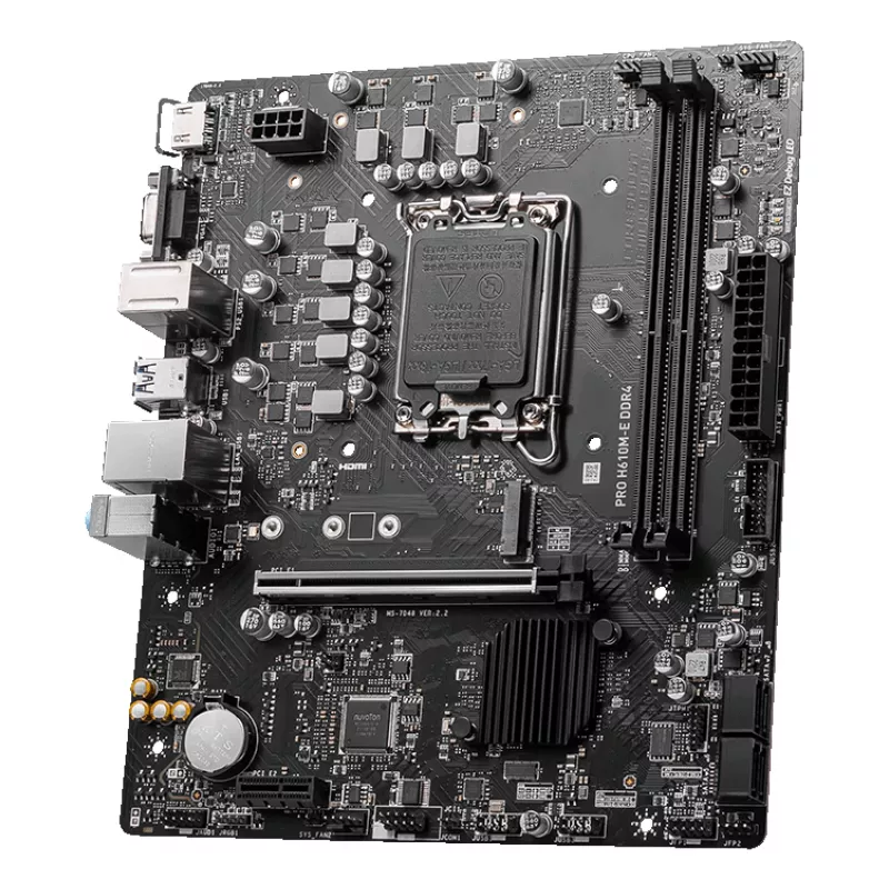 Motherboard MSI PRO H610M-E DDR4 LGA 1700 micro ATX, Intel H610, 2x DDR4 DIMM, max 64GB, M.2, 4x SATA III, HDMI 2.1