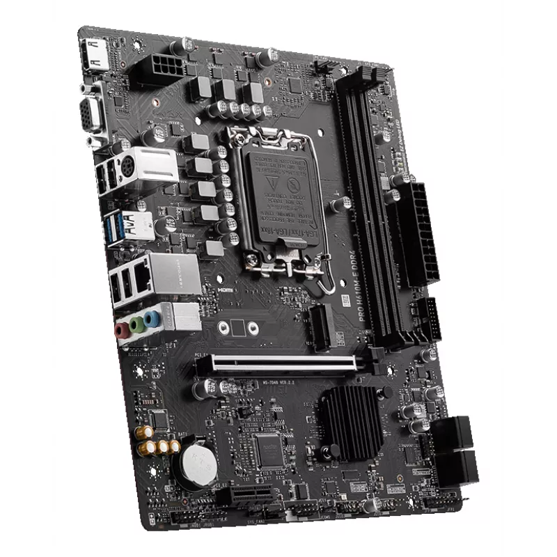 Motherboard MSI PRO H610M-E DDR4 LGA 1700 micro ATX, Intel H610, 2x DDR4 DIMM, max 64GB, M.2, 4x SATA III, HDMI 2.1