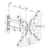 LogiLink BP0016 TV Wall Mount, 23-55 inch, Tilt/Swivel, max. 30 kg