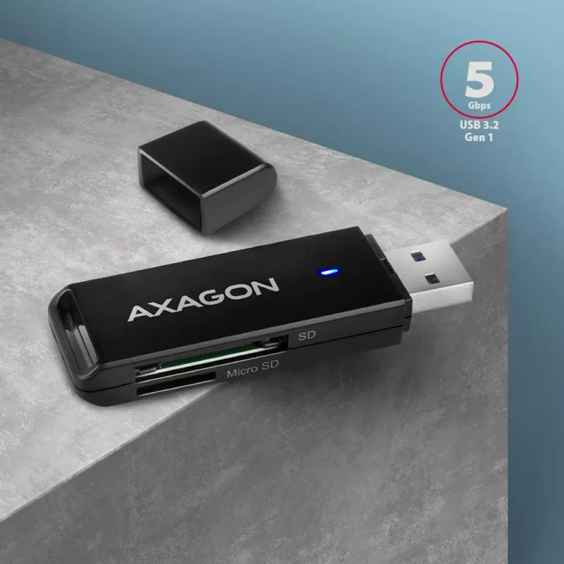 Card Reader Axagon CRE-S2N USB 3.2 Gen 1 Type-A Black