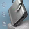 Axagon CRE-S3C Aluminum high-speed USB-C 3.2 Gen 1 memory card reader. 3 slots, UHS-II