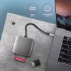 Axagon CRE-S3C Aluminum high-speed USB-C 3.2 Gen 1 memory card reader. 3 slots, UHS-II