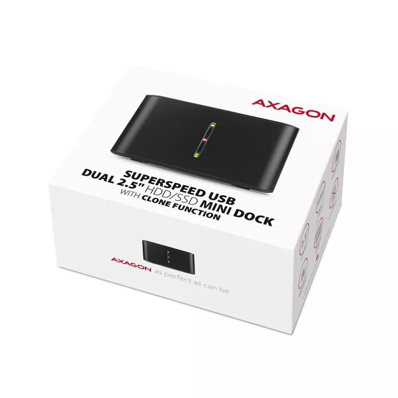 Axagon ADSA-D25 SuperSpeed USB DUAL 2.5 inch SSD/HDD MINI dock