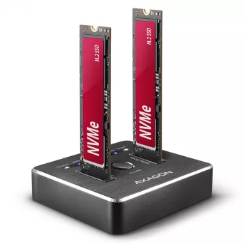 Axagon ADSA-M2C SuperSpeed USB-C 10Gbps dual M.2 NVMe dock
