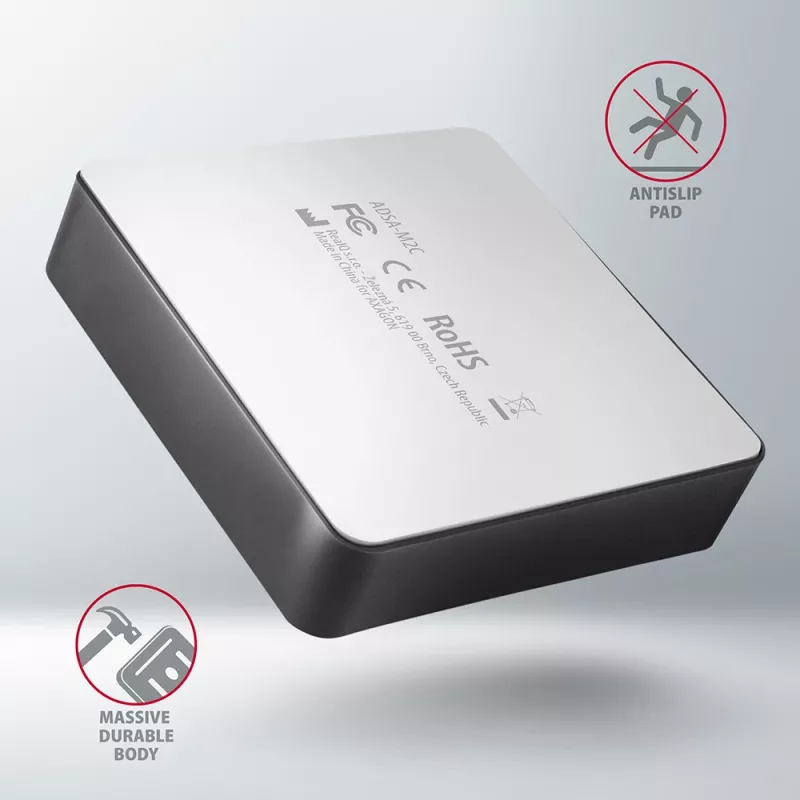 Axagon ADSA-M2C SuperSpeed USB-C 10Gbps dual M.2 NVMe dock