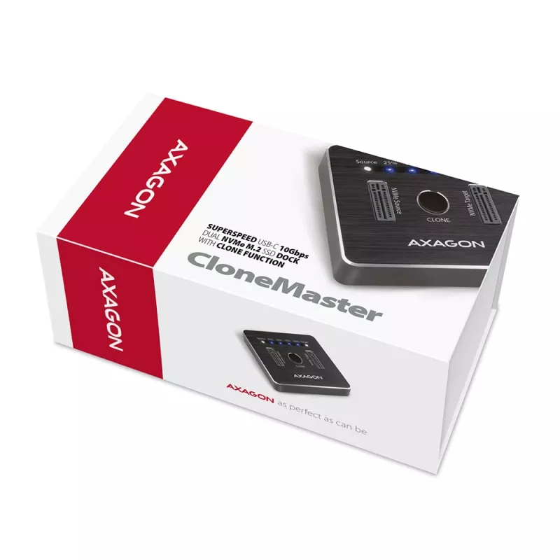 Axagon ADSA-M2C SuperSpeed USB-C 10Gbps dual M.2 NVMe dock