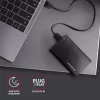 HDD/SSD enclosure AXAGON EE25-A6M — 2.5 inch SATA, USB 3.2 Gen 1 (5 Gbit/s), Micro-USB B to USB Type-A, aluminium, black
