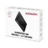 HDD/SSD enclosure AXAGON EE25-A6M — 2.5 inch SATA, USB 3.2 Gen 1 (5 Gbit/s), Micro-USB B to USB Type-A, aluminium, black