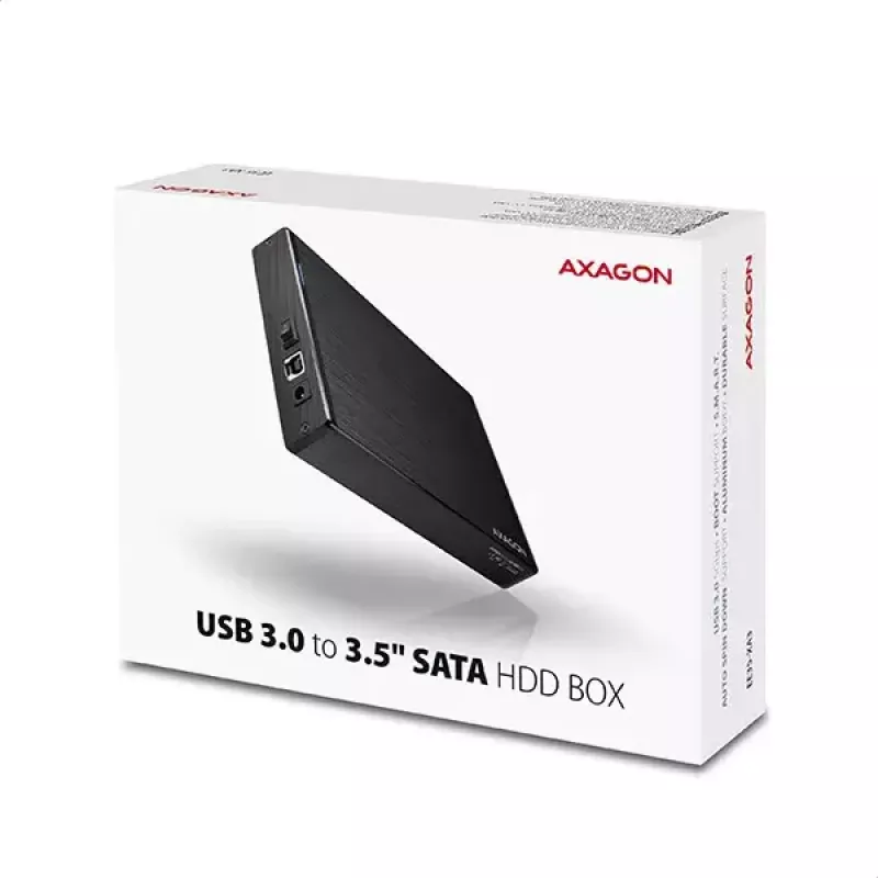 Axagon EE35-XA3 compact aluminum USB 3.2 Gen 1 external box SATA intended for 3.5 inch HDD