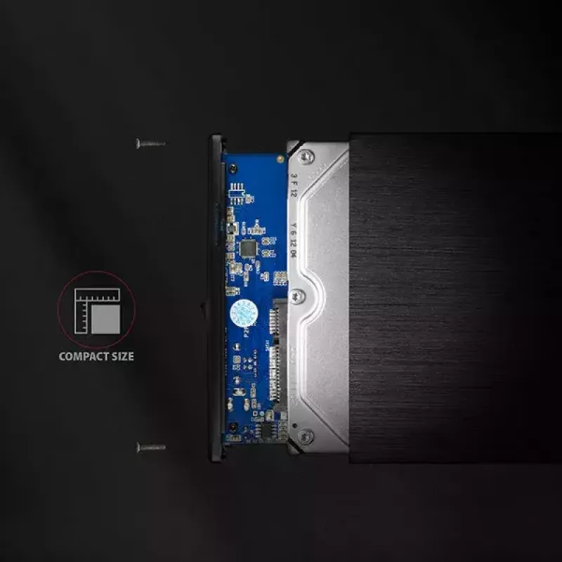 Axagon EE35-XA3 compact aluminum USB 3.2 Gen 1 external box SATA intended for 3.5 inch HDD