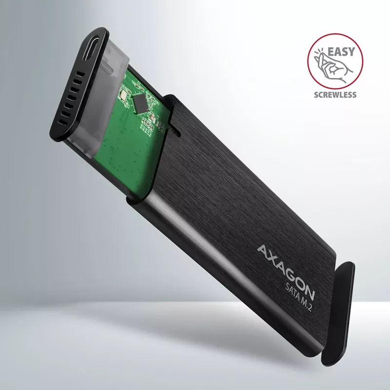 SSD enclosure Axagon EEM2-SBC USB-C 3.2 Gen 2 Black M.2
