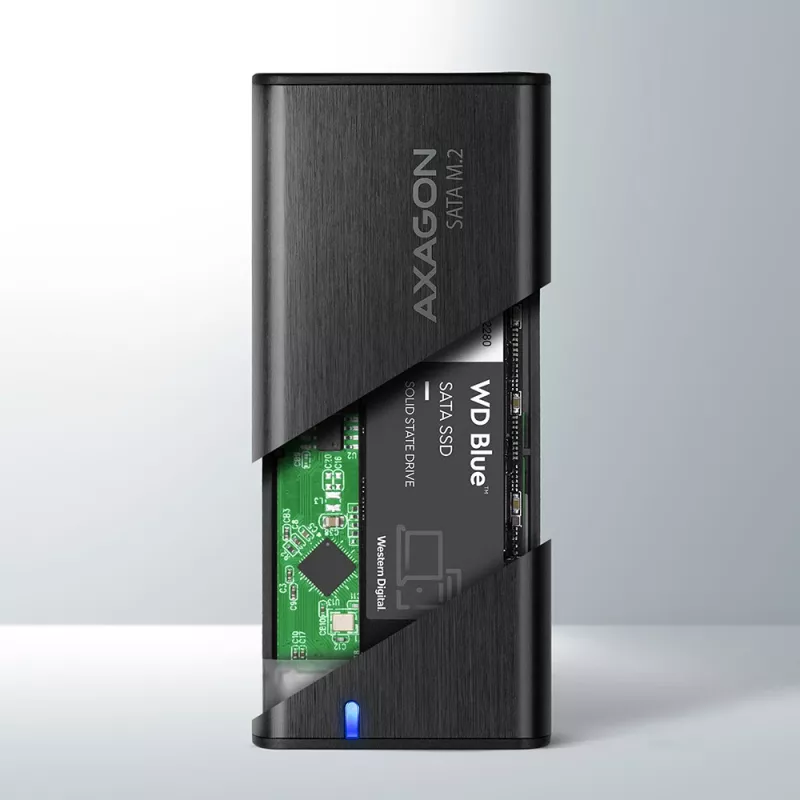 SSD enclosure Axagon EEM2-SBC USB-C 3.2 Gen 2 Black M.2