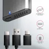 Axagon EEM2-SG2 SuperSpeed+ USB-C - M.2 NVMe & SATA SSD RAW box