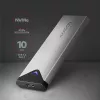 Axagon EEM2-UG2 External USB-C 10Gbps metal box for M.2 NVMe SSD disks. Silver