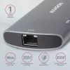 Axagon HMC-6M2 USB 3.2 Gen 1 hub, 2x USB-A, HDMI, RJ-45, SATA M.2, PD 100W, USB-C cable