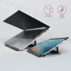Axagon STND-L Aluminum stand for laptops size 10 inch–17.3 inch. Eight adjustable height and angle. Grey version.