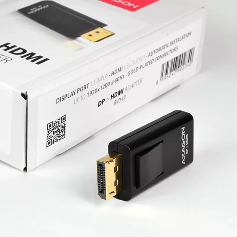 Cable gender changer Axagon RVD-HI DisplayPort to HDMI Black