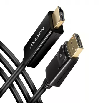 Axagon RVD-HI14C2 DisplayPort -> HDMI 1.4 cable 1.8m, 4K/30Hz