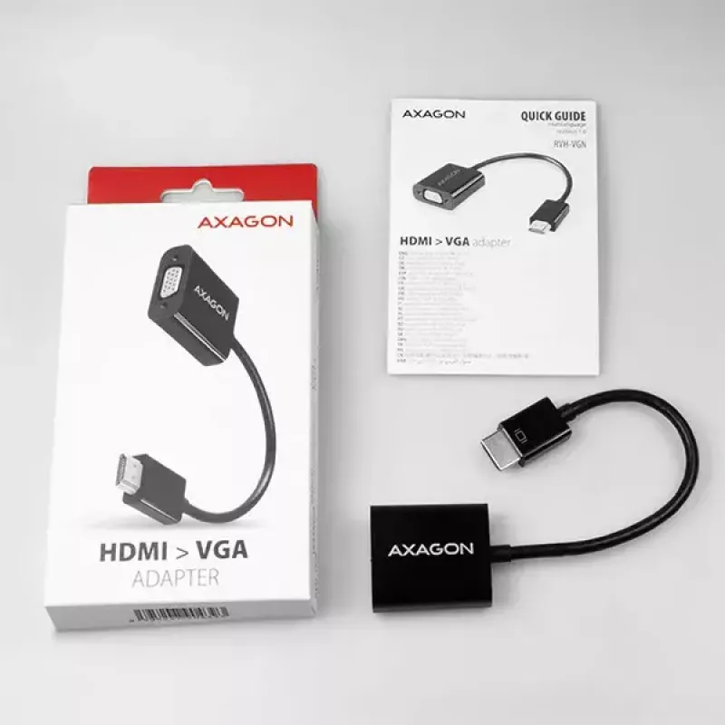 Axagon RVH-VGN HDMI -> VGA adapter FullHD, 1920x1200