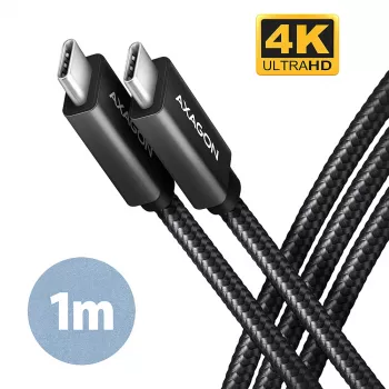 Axagon BUCM32-CM10AB SPEED+ USB-C USB 20Gbps/100W cable 1 m