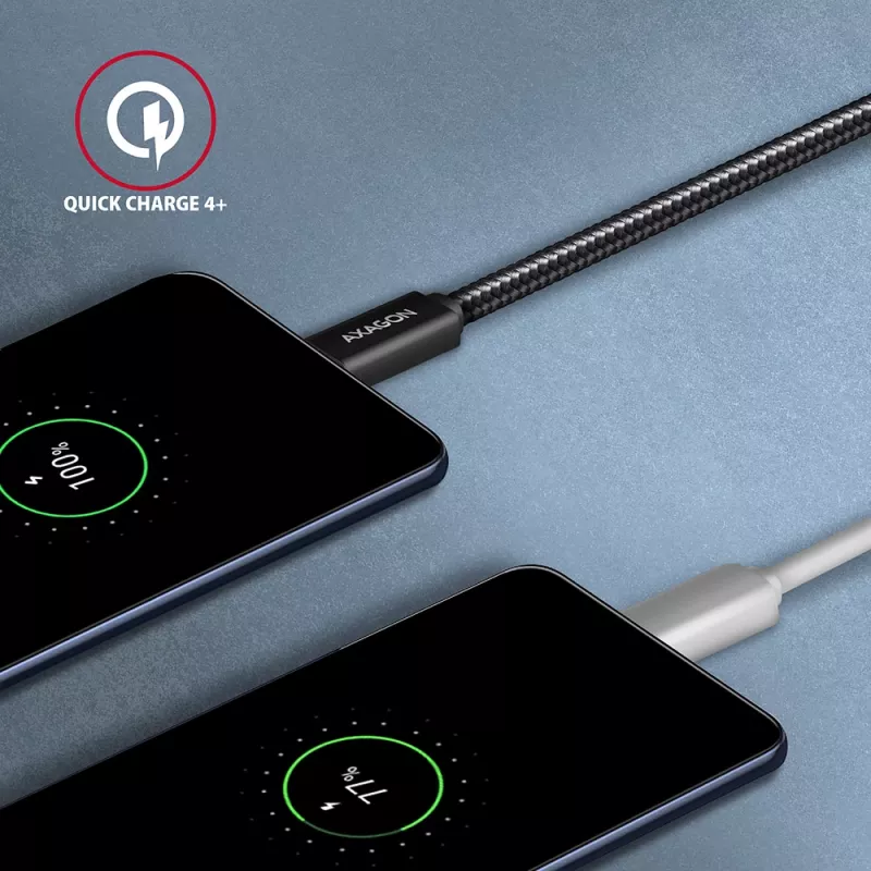Axagon BUCM32-CM10AB SPEED+ USB-C USB 20Gbps/100W cable 1 m